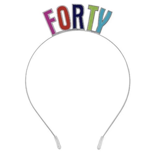 Forty 40th birthday - forty, colorful