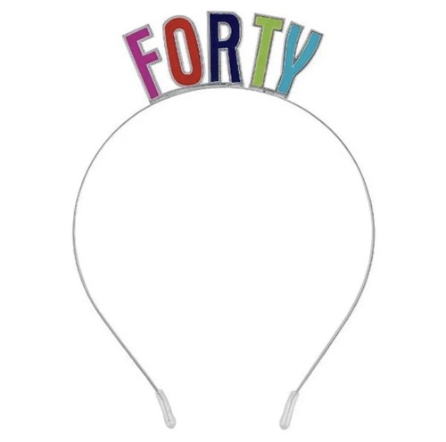 Forty 40th birthday colorful - 40th,
