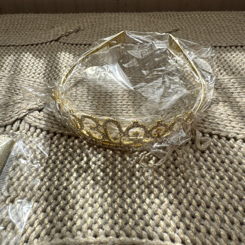 Gold 30th birthday sash - gold,