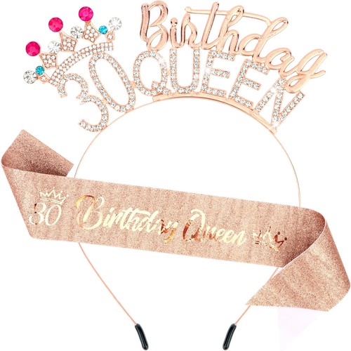 30th birthday headband - headband, sash