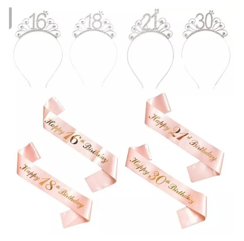 Happy birthday silver tiara - happy,