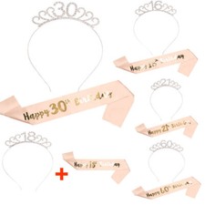 Birthday Sash Rhinestones