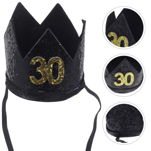 Birthday crown hat - , glitter