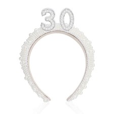 30 Pearl Headband 30Th