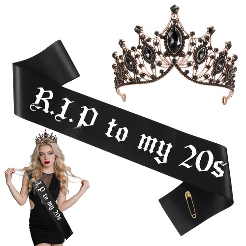 30th birthday sash and crown - birthday,