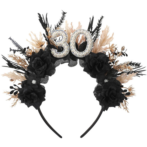 Black 30th birthday - black,