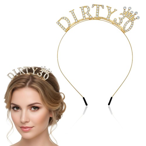 30th birthday tiara headband - birthday,