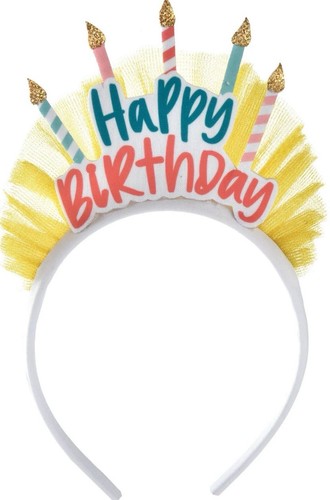 Happy bright birthday - bright, headband