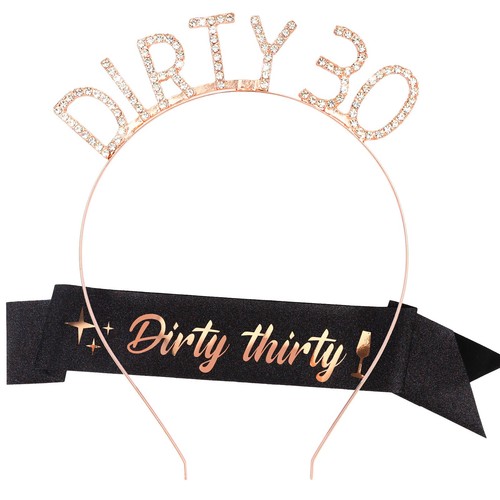 Black 30th birthday - birthday, sash