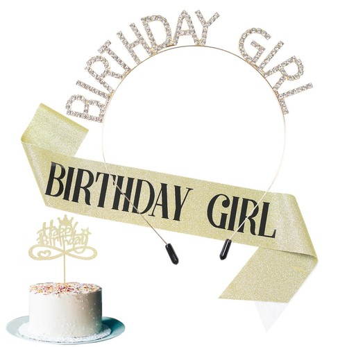 Gold birthday accessories - birthday,