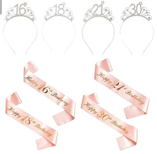 Happy birthday silver tiara - happy,
