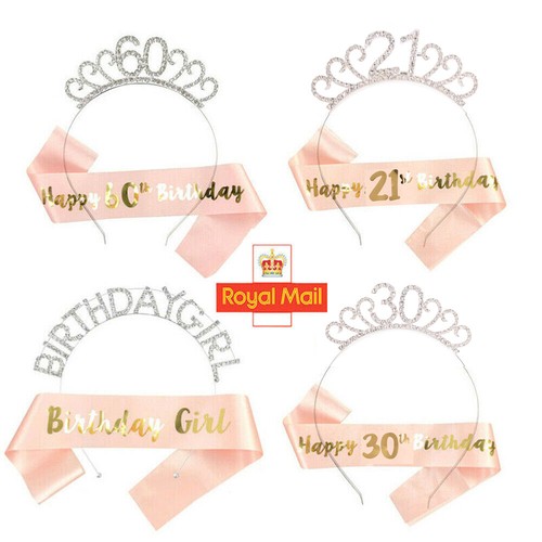 Birthday tiara rhinestones - birthday,