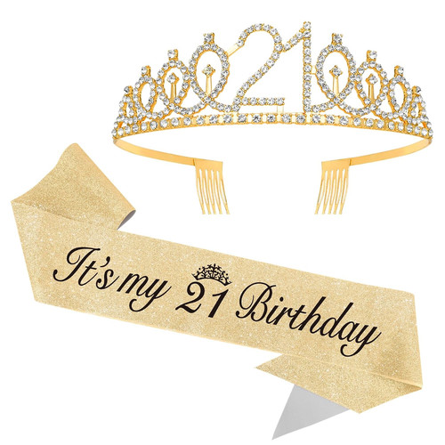 21st birthday crown - crown, and