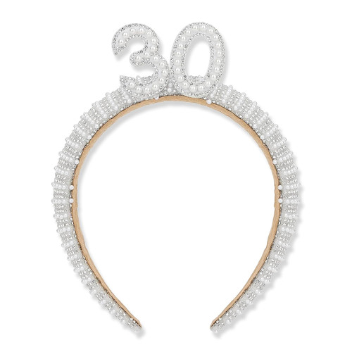 30th birthday pearl - pearl, headband