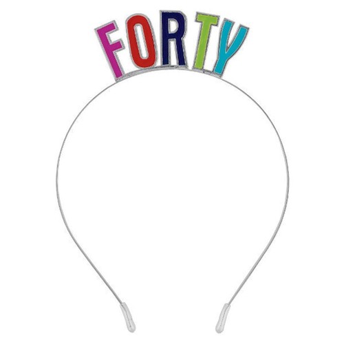 Forty 40th birthday colorful - forty,