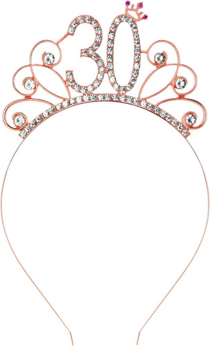 Rose gold birthday - gold, tiara