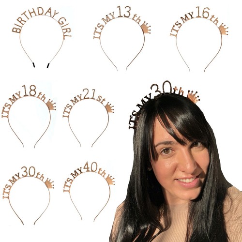 Rose gold birthday tiara - 13-80,