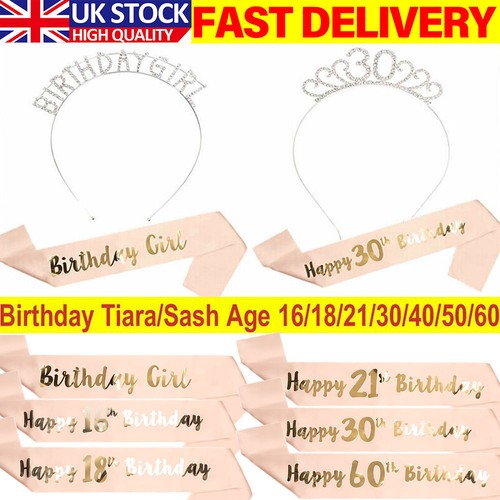 Rose gold birthday tiara - gold,