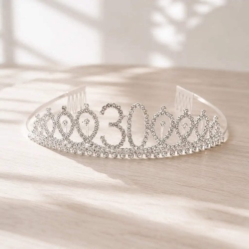 Metal silver rhinestone - metal, happy