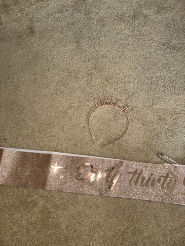 30th birthday sash - 30th, &