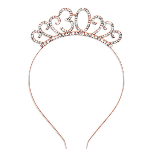 30th birthday headband rose - birthday,