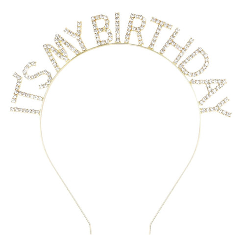 Gold birthday crown - gold,